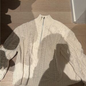Jenni Kayne cotton Cable Knit Sweater